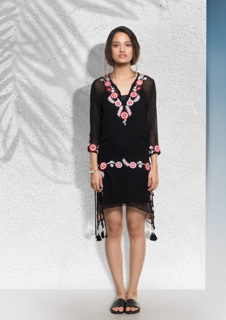 Beach Cover Up Black